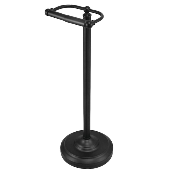 CC2000 Vintage Freestanding Toilet Paper Holder, Matte Black